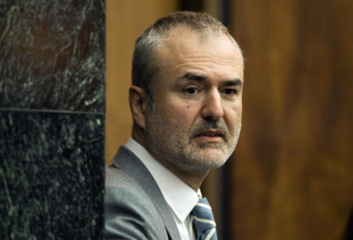 FILE - In this Wednesday, March 16, 2016, file photo, Gawker Media founder Nick Denton arrives in a courtroom in St. Petersburg, Fla. Spanish-language broadcaster Univision has bought Gawker Media in an auction for $135 million. That's according to a person familiar with the matter who asked not to be identified because the deal had not been formally announced.