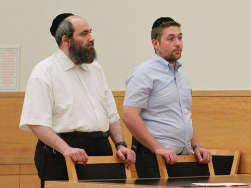 Abraham Winkler, left and Pinchas Braver