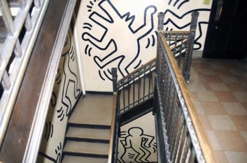 Keith Haring murals adorn the walls of this W 108th Street property that could be turned into condos by a developer.