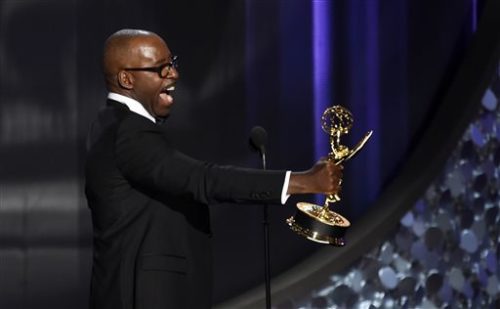 Courtney B. Vance accepts the award for outstanding lead actor in a limited series or a movie for The People v. O.J. Simpson: American Crime Story at the 68th Primetime Emmy Awards on Sunday, Sept. 18, 2016, at the Microsoft Theater in Los Angeles.