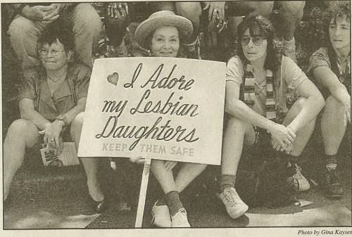 Proud Mom Of Lesbians Has Carried This Sign At Almost