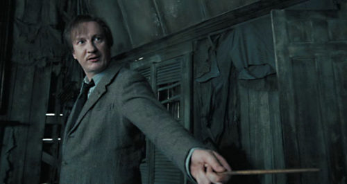 Actor David Thewlis as Remus Lupin