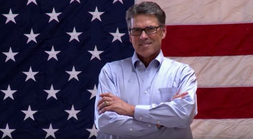 Rick Perry poses for Dancing With The Stars