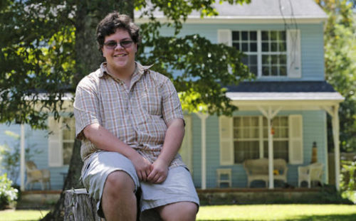In this Monday, Aug. 22, 2016 photo, transgender high school student Gavin Grimm poses in Gloucester, Va. Grimm, who was assigned female at birth but identifies as male, heads back to Gloucester High School for his senior year as the U.S. Supreme Court considers whether to intervene in his case that challenges the county school’s policy barring him from using the bathroom of his choice.