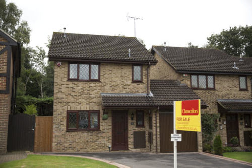 An exterior view shows the house for sale that starred onscreen as Harry Potter's childhood home in the town of Bracknell, England, just over 30 miles (50 kms) west of central London, Tuesday, Sept. 20, 2016. Fans of the boy wizard will recognize it as the fictional address of 4 Privet Drive, home of Harry's dastardly aunt and uncle, the Dursleys, who made him sleep in a cupboard under the stairs. The 3-bedroom house is being sold by real estate agent Chancellors with an asking price of 475,000 pounds ($616,000).