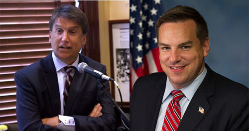 Gov. McCrory (l) and Rep. Richard Hudson.