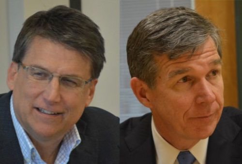 North Carolina Governor Pat McCrory and Attorney General Roy Cooper