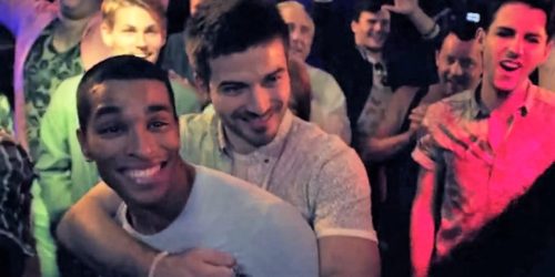 The dance club depicted in the CDC music video for “Collect My Love” (full video below). Condoms, PrEP, and being HIV positive and undetectable all get screen time.