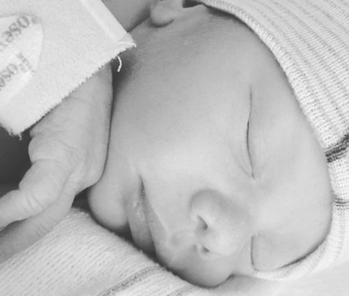Cheyenne Jackson and Jason Landau's new son Ethan.