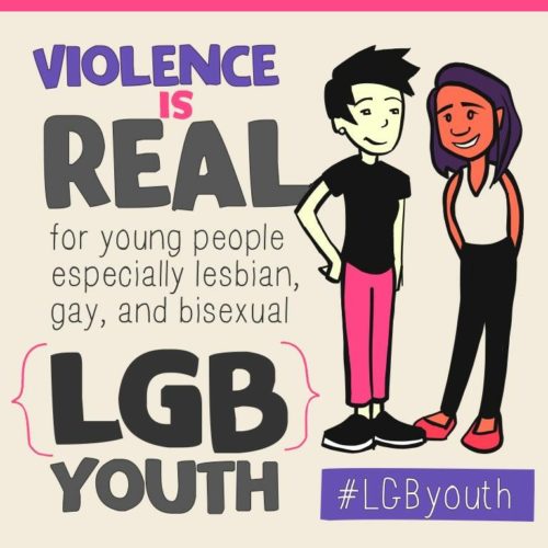 According to the CDC, LGB youth face higher rates of violence than their straight peers.