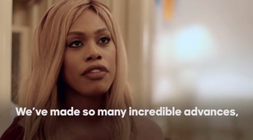 Laverne Cox stars in a new political ad for Hillary Clinton.