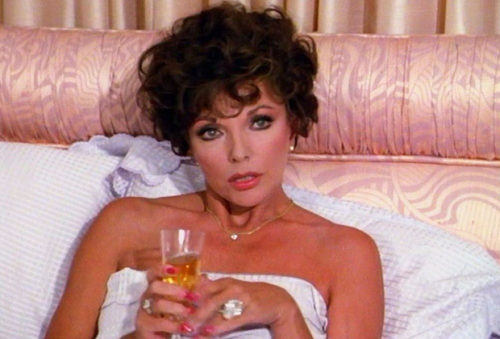 Joan Collins as Alexis in the 80s soap opera Dynasty.