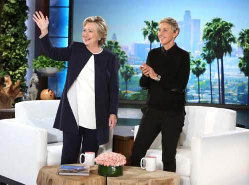 Hillary Clinton talks to Ellen DeGeneres in her first interview following the second presidential debate with Donald Trump.