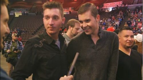 This gay couple is supporting Donald Trump for president. gay couple trump rally