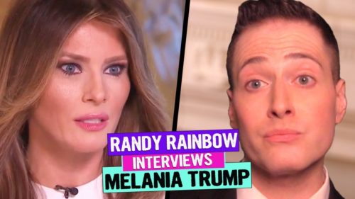 Randy Rainbow interviews Melania Trump Randy Rainbow Melania Trump