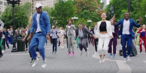 Humanity for Hillary's #PantsuitPower flashmob