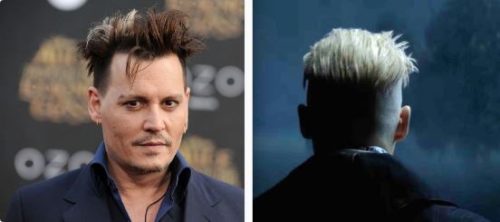Fans are matching Depp’s haircut with that of the character, shown behind in a trailer.
