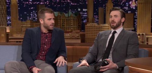 Scott Evans and Chris Evans on "The Tonight Show" chris evans scott evans