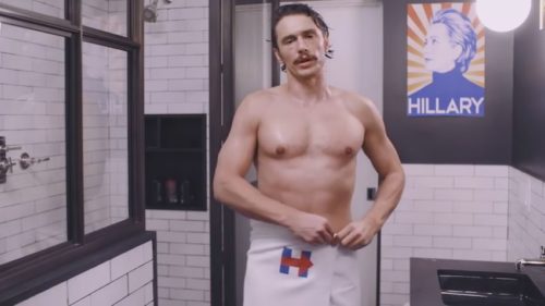 James Franco endorsing Clinton james franco hillary clinton