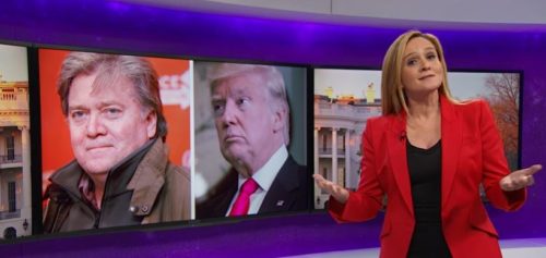 Samantha Bee discusses Donald Trump's cabinet, which includes Stephen Bannon. samantha bee donald trump cabinet