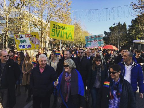 The U.S. Embassy in Podgorica, Montenegro, participated in the 4th Montenegro Pride.