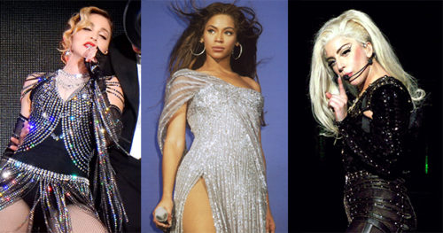 Madonna, Beyonce and Lady Gaga