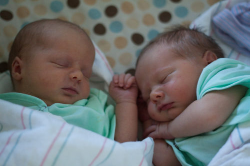 Twin babies
