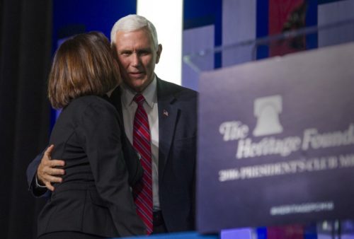 Vice President Mike Pence spoke at The Heritage Foundation's President's Club Meeting.