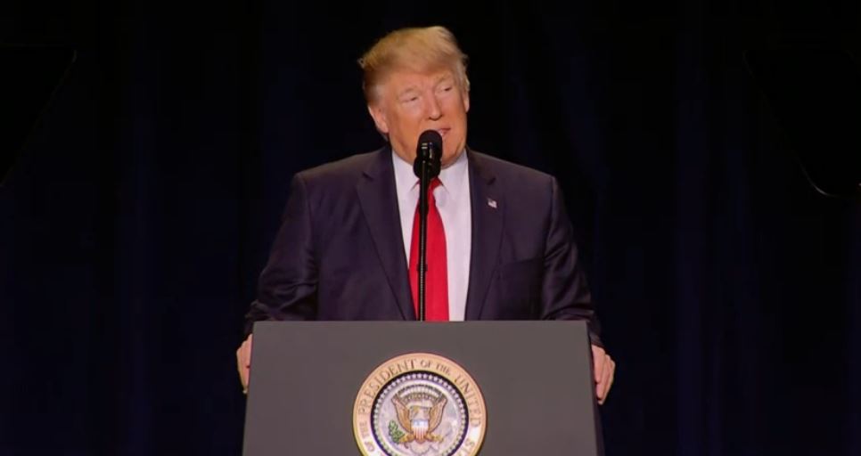 trump praises religious freedom