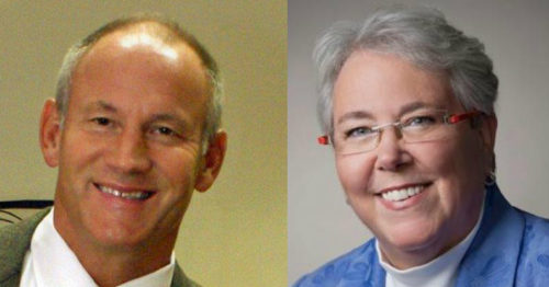 The Alabama House passed a bill sponsored by Rep. Rich Wingo (left) despite objections from lesbian Rep. Patricia Todd (right).