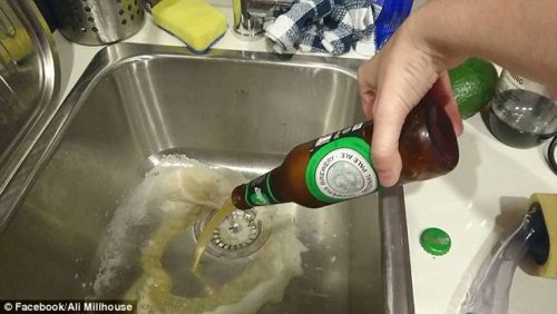 One person poured a bottle of Coopers down the drain to protest their apparent disregard for LGBTQ rights.
