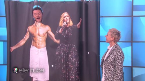 Chris Evans sings Adele on Ellen. Chris Evans Adele Ellen