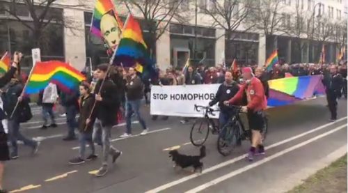 "Enough is Enough" rally in Berlin, Germany. Germany lgbt rights rally