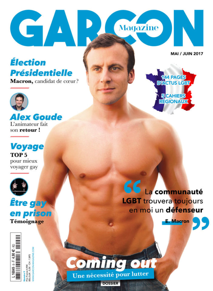 Russian newspaper says new French president is a gay psychopath