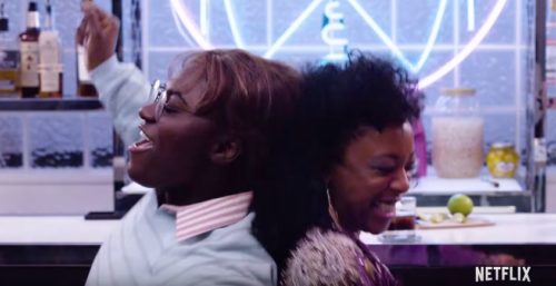 Taystee and Poussey are reunited. OITNB Black Mirror crossover