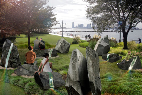 Anthony Goicolea's winning rendering of a proposed monument to LGBT people in New York City.