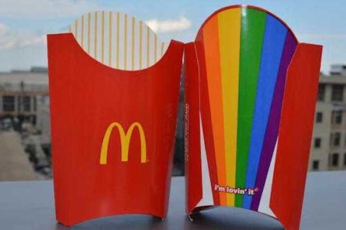McDonald's pride french fry boxes