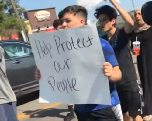 The deportation of Iraqi Christians led to protests this week.