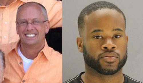 Robert Lee Covington (l) was killed, and police have arrested Yevin Rushing (r) on murder charges. robert lee covington yevin rushing