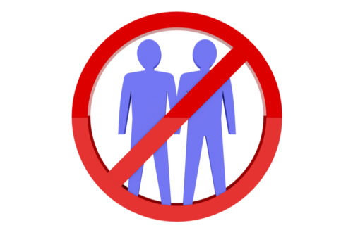 "No gays allowed!"