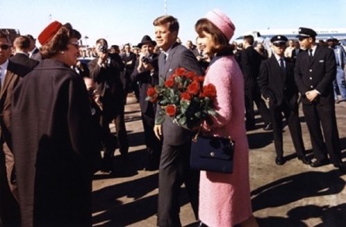 JFK and Jackie arrive in Dallas on that fateful day