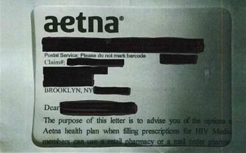 aetna hiv outing letter