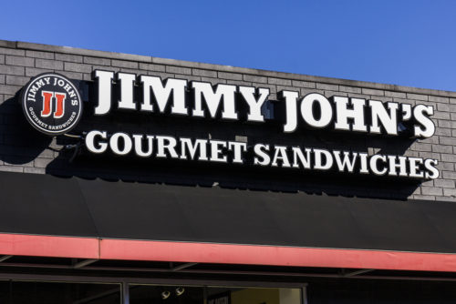 Jimmy John's sandwich shop storefront