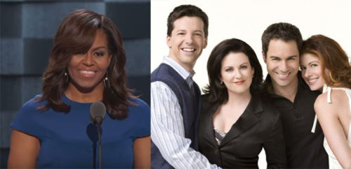 Michelle Obama Will and Grace