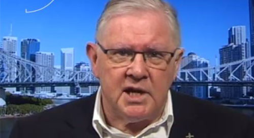 Bishop Mark Coleridge spewing nonsense about gay couples on ABC News. mark coleridge