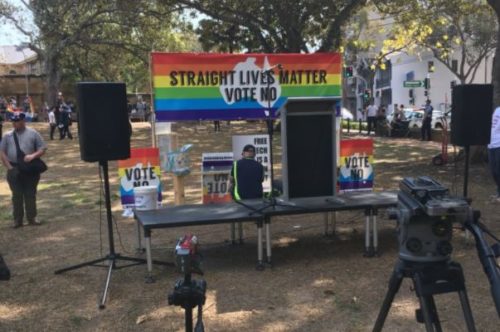 What if you held a rally in basically nobody came? straight lives matter rally australia