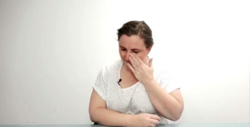 Lisa gets emotional while on the phone with her grandmother. vote yes ad australia