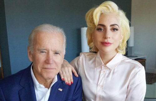 Joe Biden and Lady Gaga in a new video speaking out against sexual assault and speaking up for survivors. joe biden lady gaga