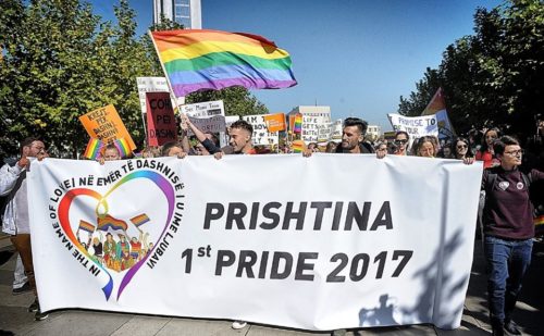Kosovo holds its first ever pride parade, under the theme "In the name of love." Kosovo Pride Parade