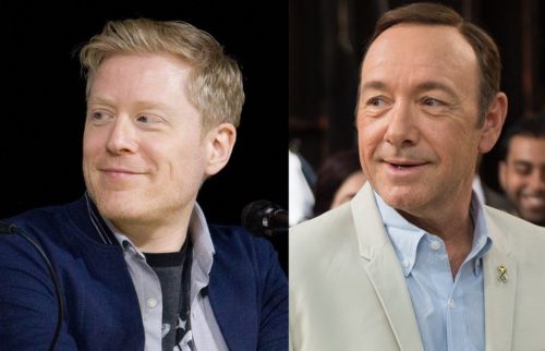 Anthony Rapp (L) and Kevin Spacey